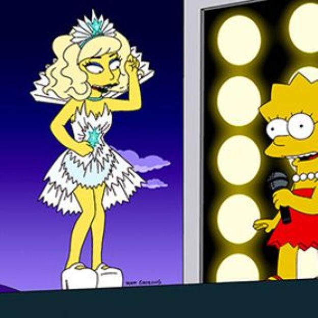 lady gaga, simpsons 