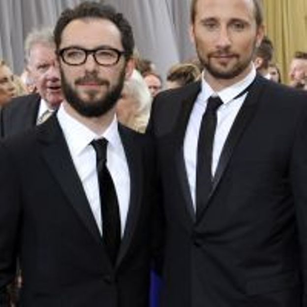 Michael Roskam et Matthias Schoenaerts aux Oscars 2012