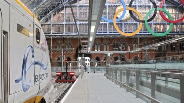La gare Saint-Pancrace à Londres