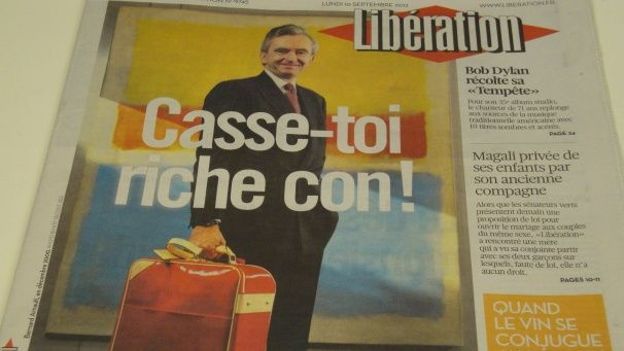 La Une de Libération ayant suscité la polémique