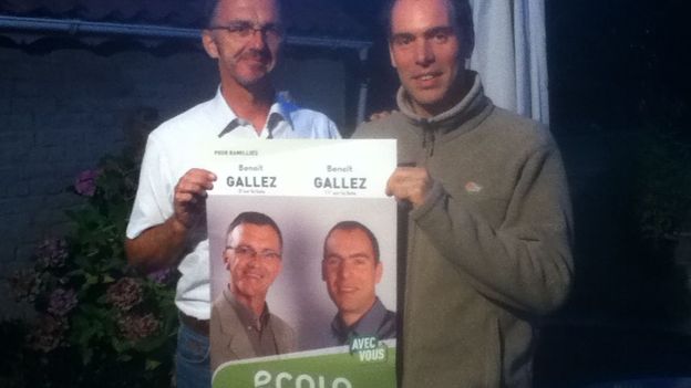 Les deux candidats Ecolo sur la même affiche