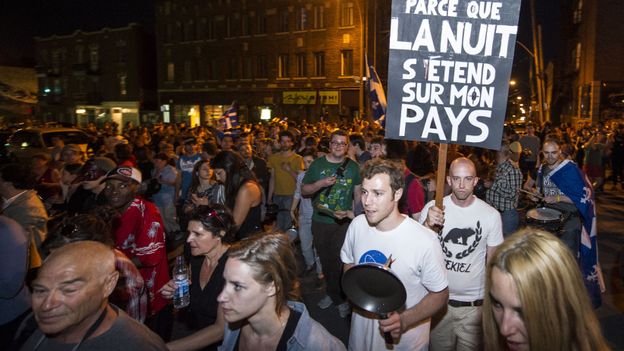 Manifestations étudiantes à Montréal