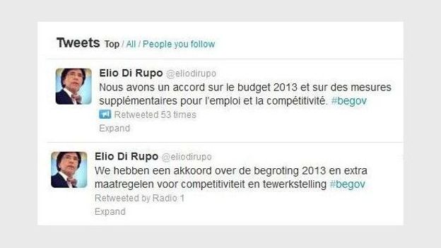 Il y a accord sur le budget a twitté Elio Di Rupo