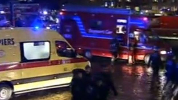 15 véhicules de secours étaient présents mercredi en fin d'après-midi. 