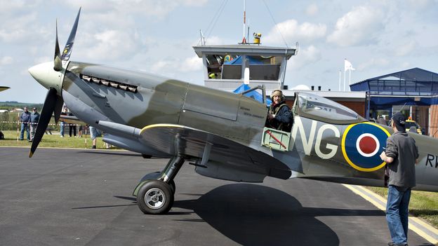 Un spitfire identique à celui qui a volé  dans le ciel de Florennes