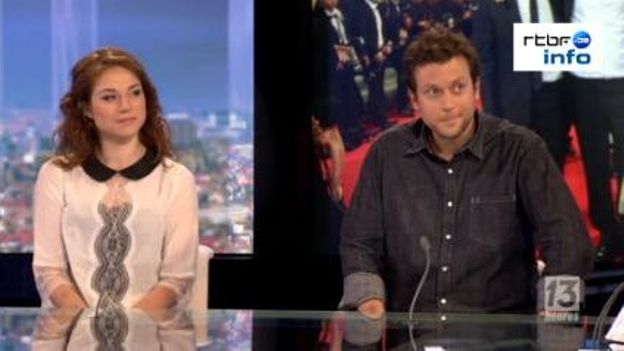 Emilie Dequenne et Joachim Lafosse étaient les invités du JT de 13h