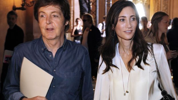 Paul McCartney en compagnie de Nancy Shevell