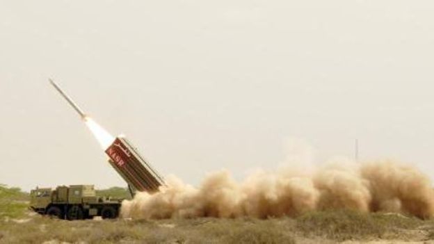 Tir de missile à courte portée par le Pakistan en mai 2012.