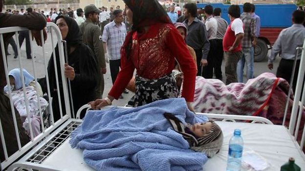 Tabriz après le séisme de 6,2 qui a frappé la ville située dans le nord-ouest de l'Iran 