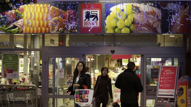 Un supermarché Delhaize