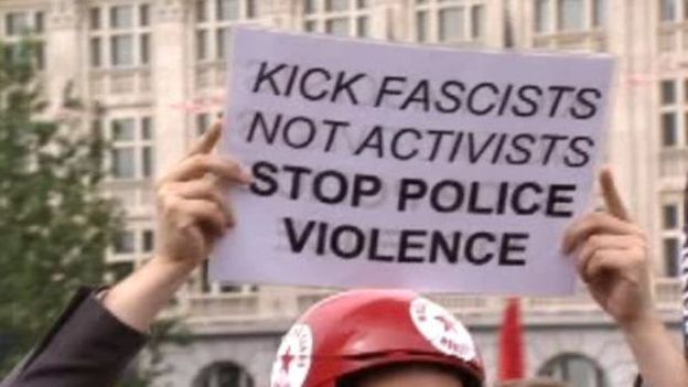 Manifestation contre la violence policière à Bruxelles