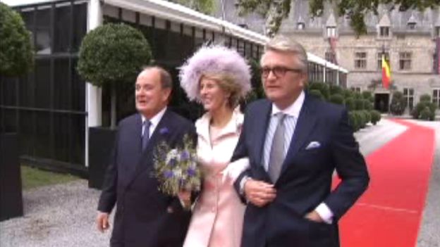 Le Prince Laurent aux noces du prince de Chimay