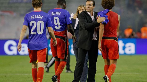 Wilmots félicite ses joueurs