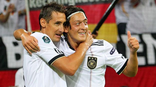 Klose et Ozil