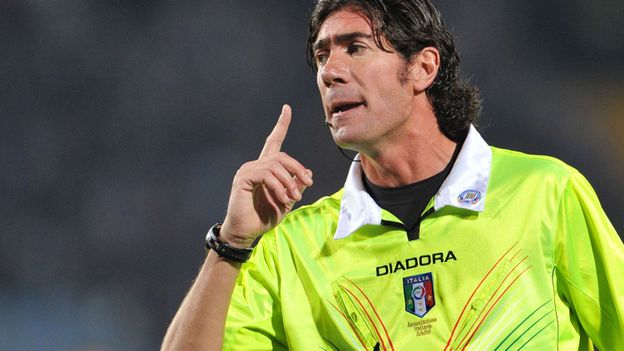 Monsieur Bergonzi, arbitre du match Udinese-Lazio Rome