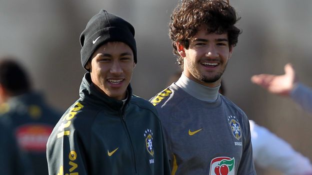 Neymar, Pato et Thiago Silva au JO Neymar, Pato et Thiago Silva au JO