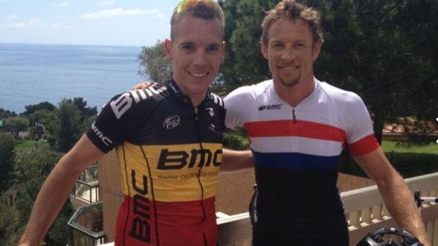 Philippe Gilbert et Jenson Button