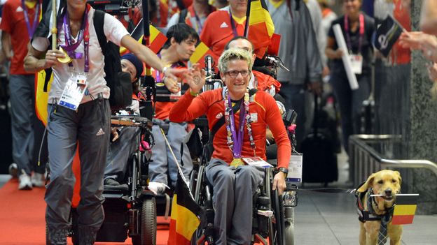 Accueil enthousiaste pour nos athlètes paralympiques