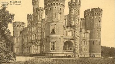 Carte postale du château de Moulbaix en 1900