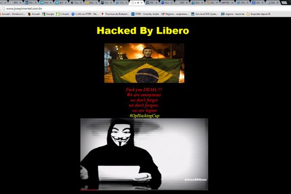 Anonymous s'attaque à la coupe du monde et menace le gouvernement brésilien