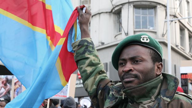 Illustration - Photo d'archive: Manifestation de quelques centaines de Congolais contre Kabila à Bruxelles Illustration - Photo d'archive: Manifestation de quelques centaines de Congolais contre Kabila à Bruxelles