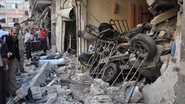Syrie, explosion à Homs Syrie, explosion à Homs