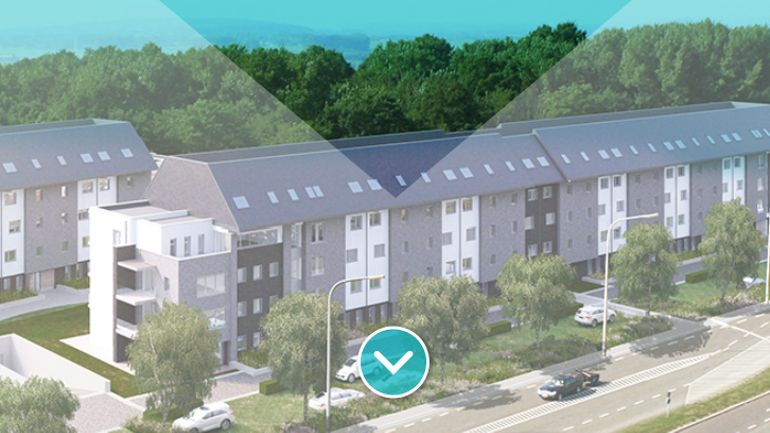 Vue globale du projet (157 logements) Vue globale du projet (157 logements)