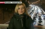 Annick Cappelle en direct de l'E40 bloquée à Evere.