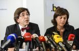 123 Wetteren: Elio Di Rupo et Joëlle Milquet félicitent les secours