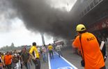 Incendie chez Williams à Barcelone
