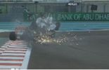 Gros crash entre Rosberg et Karthikeyan