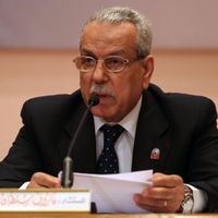 Faruq Sultan, chef de la Commission électorale égyptienne, annonce les résultats: Ahmad Chafiq sera opposé à Mohammed Morsi au second tour