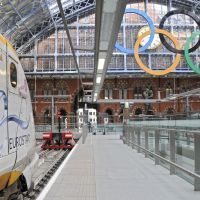 La gare Saint-Pancrace à Londres