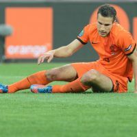 Robin van Persie impuissant face au Danemark