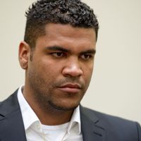 Breno à l'ouverture de son procès