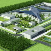Maquette de la future prison de beveren-Waes
