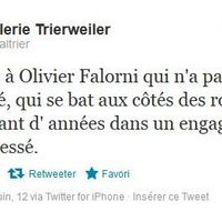 Valérie Trierweiler affiche son soutien au rival de Ségolène Royal