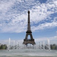 La Tour Eiffel et les fontaines du Trocadero
