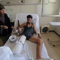 Un soldat syrien blessé à l'hôpital militaire de Damas