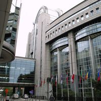 Le Parlement européen est composé notamment du bâtiment Paul-Henri Spaak. 