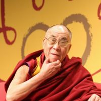 Au terme de la cérémonie, le Dalaï Lama a assuré qu'il reviendrait encore souvent à Huy.