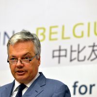 Didier Reynders prononce un discours en Chine