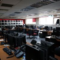 La newsroom d'Alter TV à Athènes