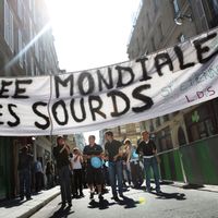 Chaque année, la journée mondiale des sourds se déroule le 4ème samedi de septembre.