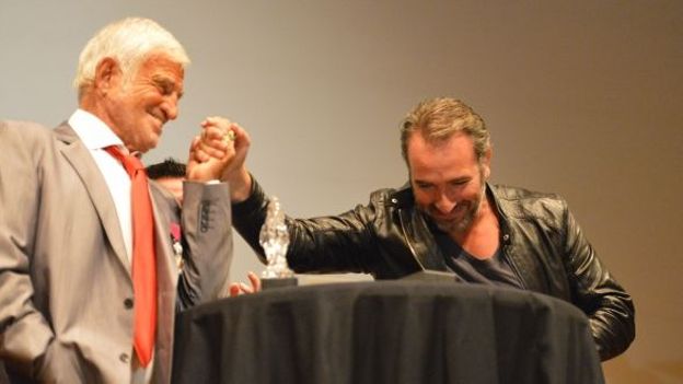 Jean-Paul Belmondo et Jean Dujardin à Bozar